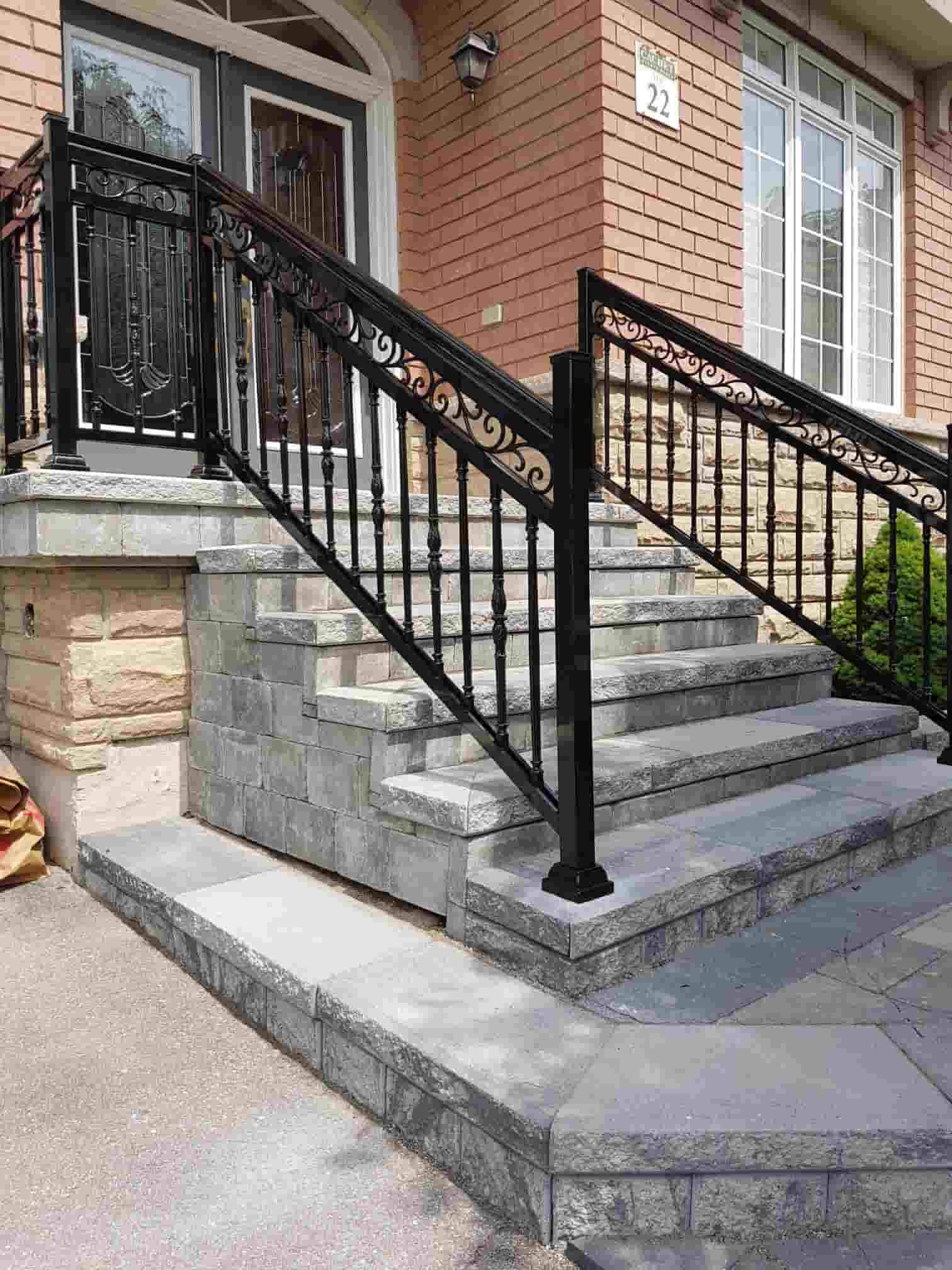 Metal Outdoor Step Railing : Modern Stair Railings & Handrails Toronto