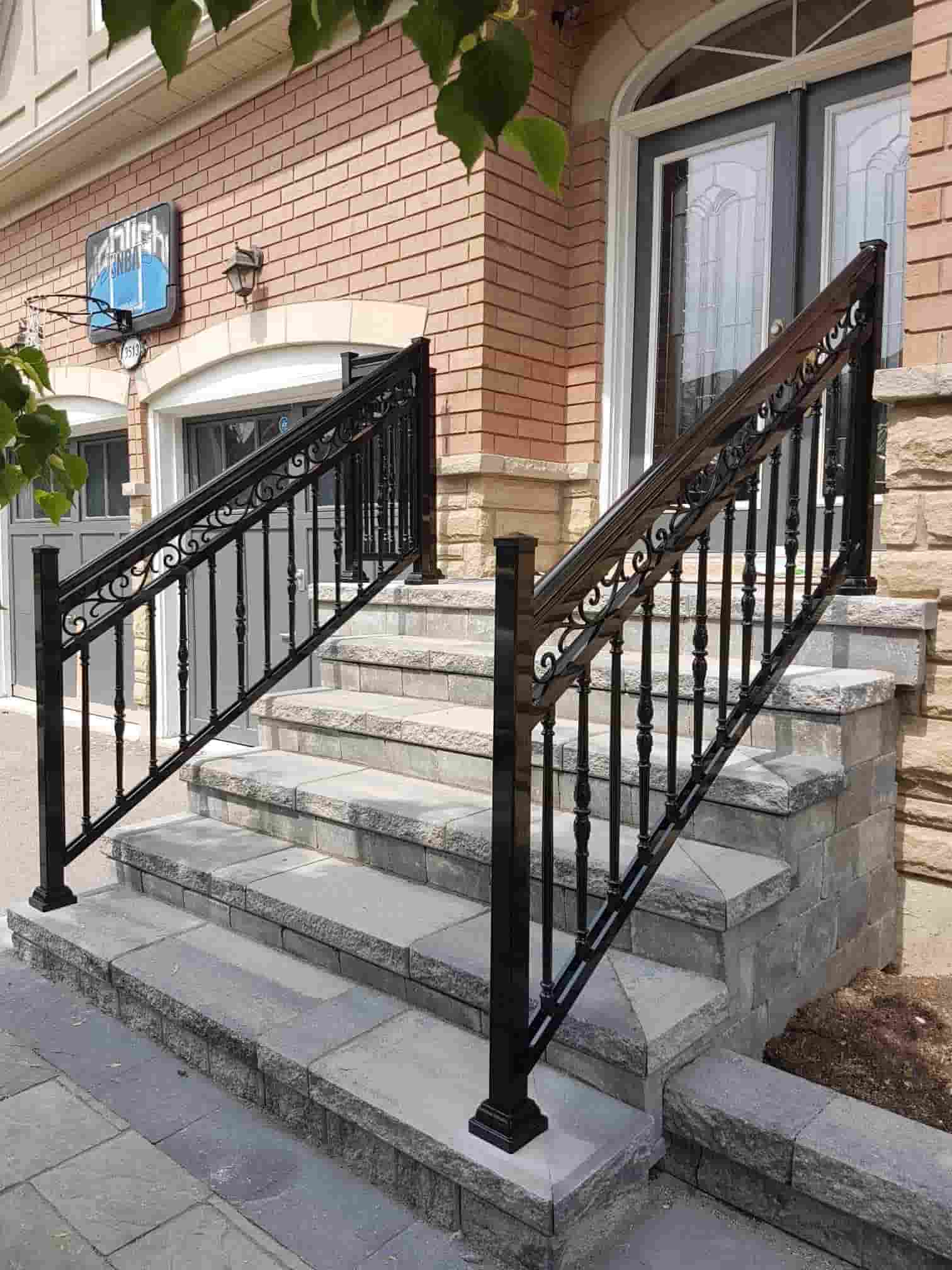 exterior handicap railing