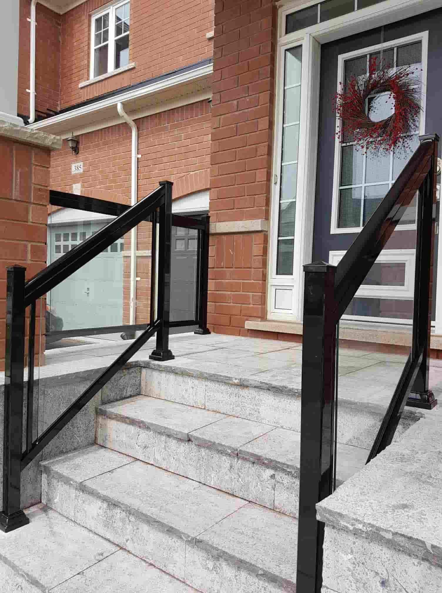 outdoor step rails