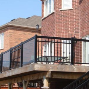 Outdoor Deck Glass Railing